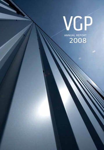 Miniature VGP NV Rapport annuel 2008