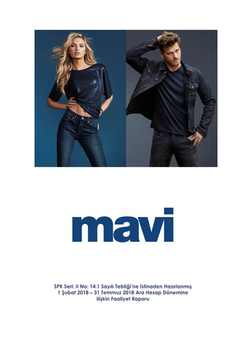 Thumbnail Mavi Giyim Sanayi ve Ticaret Half-year Report 2018-h1