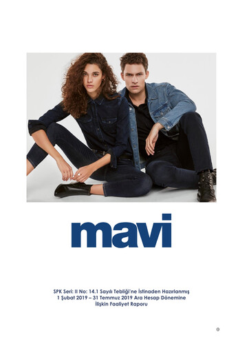 Thumbnail Mavi Giyim Sanayi ve Ticaret Half-year Report 2019-h1