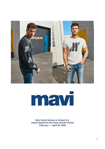 Vorschaubild Mavi Giyim Sanayi ve Ticaret Quartalsbericht 2020-q1