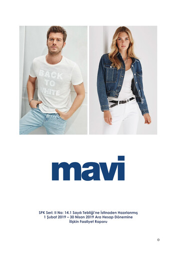 Vorschaubild Mavi Giyim Sanayi ve Ticaret Quartalsbericht 2019-q1