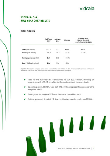 Thumbnail Vidrala Financial Report 2017