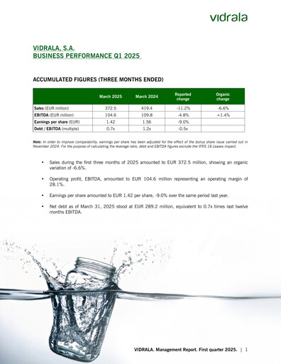 Thumbnail Vidrala Quarterly Report 2025-q1