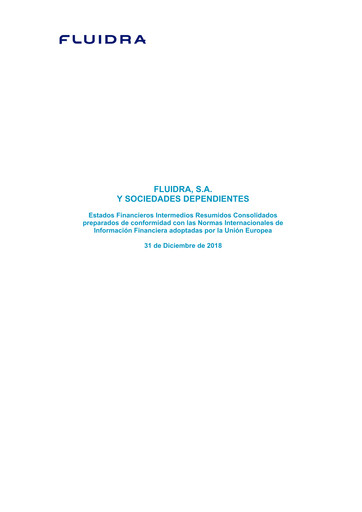 Thumbnail Fluidra Financial Statement 2018