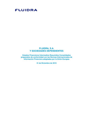 Thumbnail Fluidra Financial Statement 2019