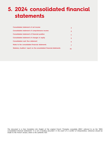 Thumbnail Sopra Steria Group Financial Statement 2024