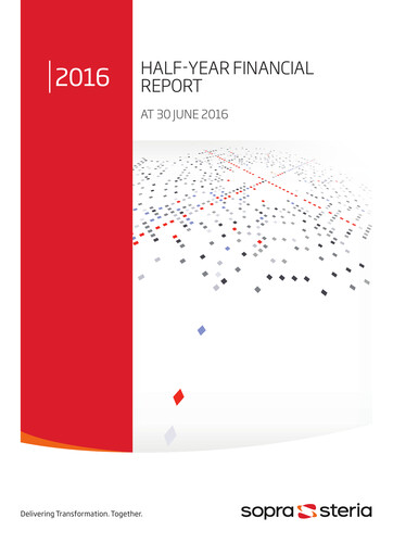 Thumbnail Sopra Steria Group Half-year Report 2016-h1