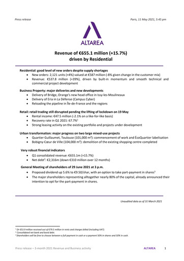 Thumbnail Altarea Quarterly Report 2021-q1