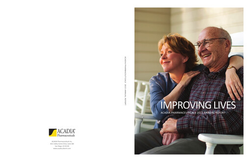 Miniature ACADIA Pharmaceuticals Rapport annuel 2015