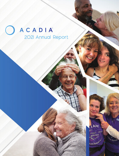 Miniature ACADIA Pharmaceuticals Rapport annuel 2021