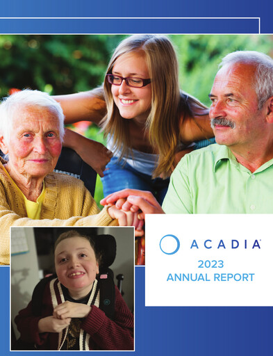 Miniature ACADIA Pharmaceuticals Rapport annuel 2023