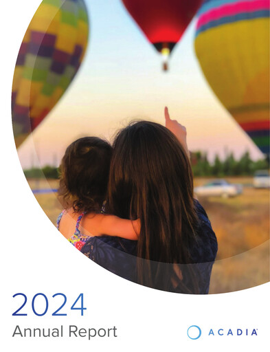 Miniature ACADIA Pharmaceuticals Rapport annuel 2024