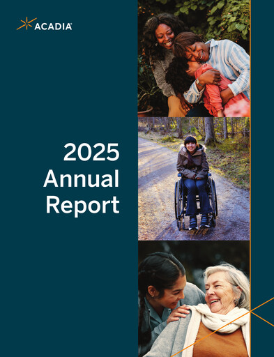 Miniature ACADIA Pharmaceuticals Rapport annuel 2025