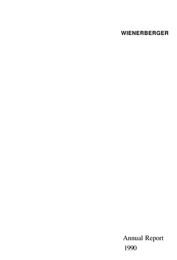 Thumbnail Wienerberger Annual Report 1990