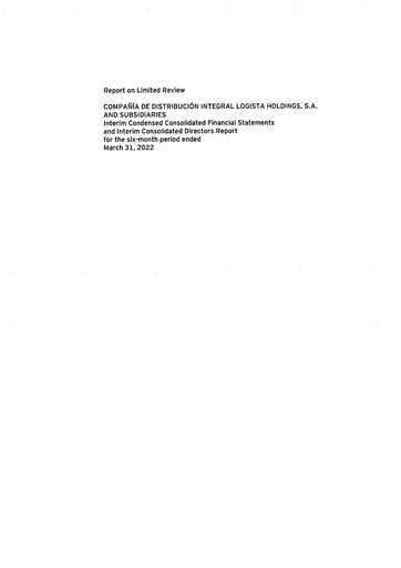 Thumbnail Logista (Compañía de Distribución Integral Logista) Half-year Report 2022-h1