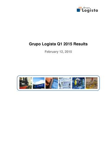 Thumbnail Logista (Compañía de Distribución Integral Logista) Quarterly Report 2015-q1