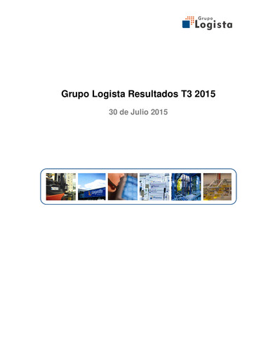 Thumbnail Logista (Compañía de Distribución Integral Logista) Quarterly Report 2015-q3