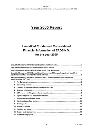 Thumbnail Airbus Financial Statement 2005
