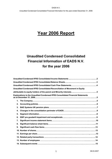 Thumbnail Airbus Financial Statement 2006