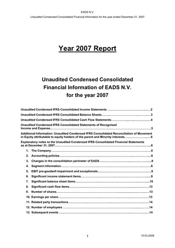Thumbnail Airbus Financial Statement 2007