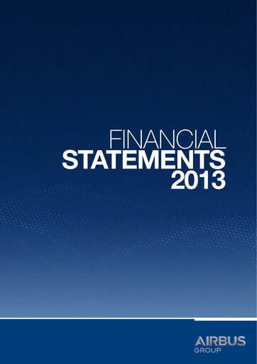 Thumbnail Airbus Financial Statement 2013