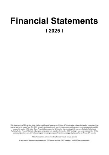Thumbnail Airbus Financial Statement 2025