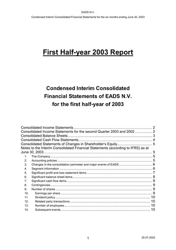 Thumbnail Airbus Half-year Report 2003-h1
