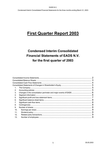 Thumbnail Airbus Quarterly Report 2003-q1