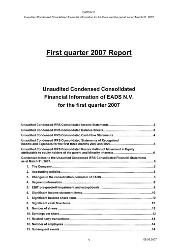 Thumbnail Airbus Quarterly Report 2007-q1