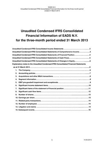 Thumbnail Airbus Quarterly Report 2013-q1