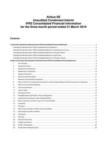 Thumbnail Airbus Quarterly Report 2019-q1