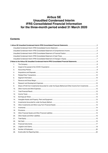 Thumbnail Airbus Quarterly Report 2020-q1