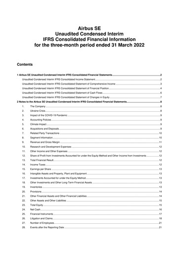 Thumbnail Airbus Quarterly Report 2022-q1