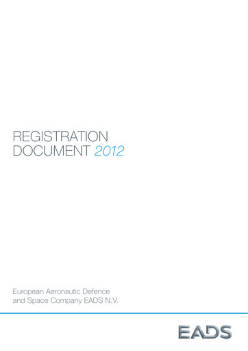 Miniature Airbus Document d'enregistrement universel 2012