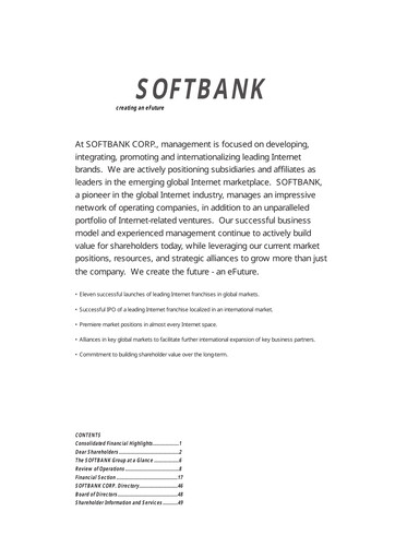 Thumbnail SoftBank Annual Report 1999