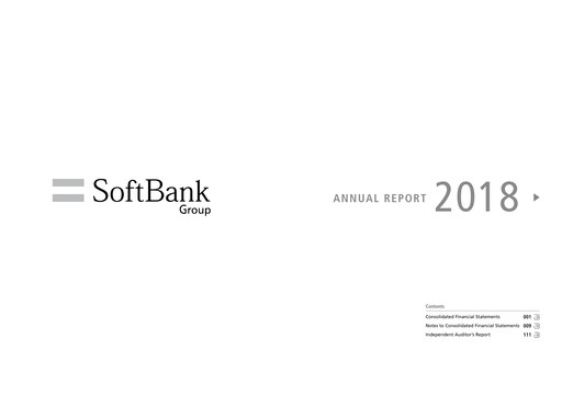 Thumbnail SoftBank Annual Report 2018