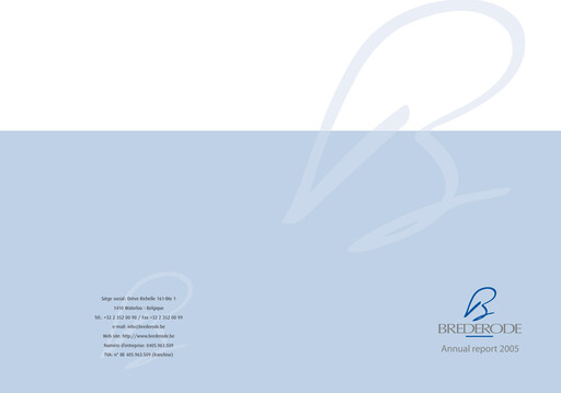 Thumbnail Brederode Annual Report 2005