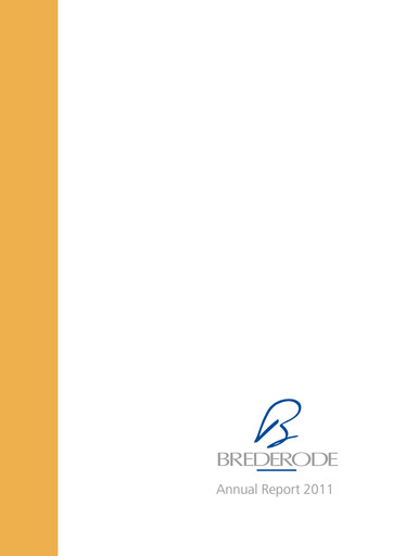 Thumbnail Brederode Annual Report 2011