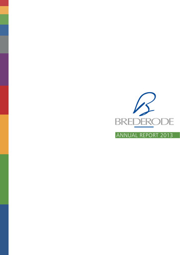 Thumbnail Brederode Annual Report 2013