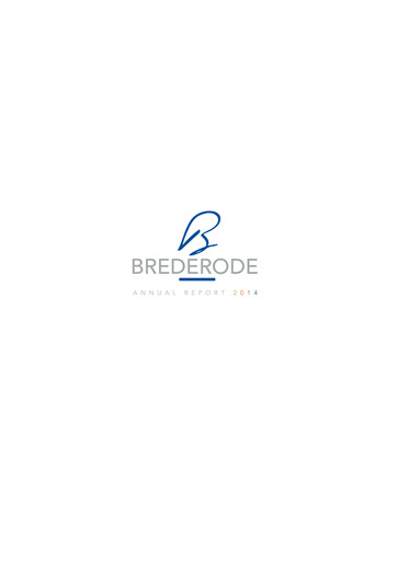 Thumbnail Brederode Annual Report 2014