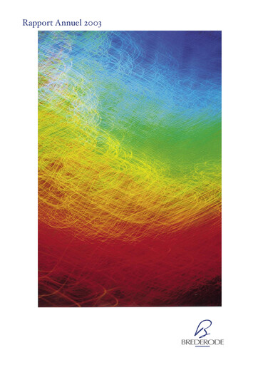 Thumbnail Brederode Annual Report 2003
