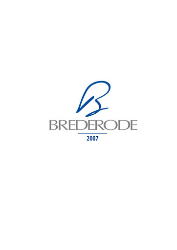 Thumbnail Brederode Annual Report 2007