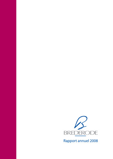 Thumbnail Brederode Annual Report 2008