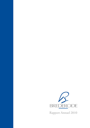 Thumbnail Brederode Annual Report 2010