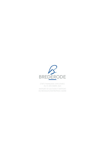 Thumbnail Brederode Annual Report 2025
