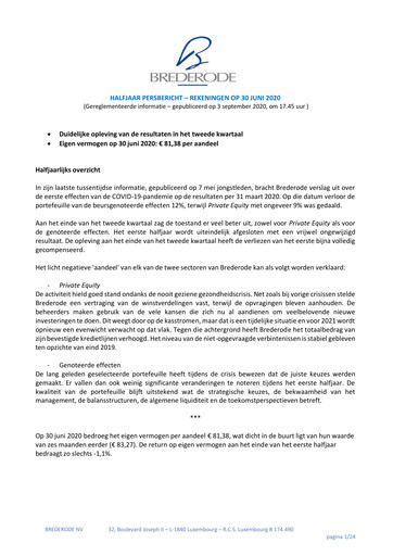 Vorschaubild Brederode Halbjahresbericht 2020-h1