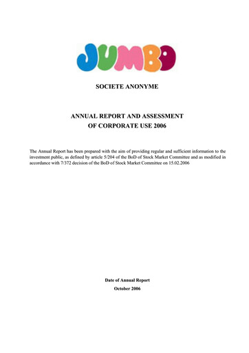 Thumbnail Jumbo S.A.
 Annual Report 2005-2006