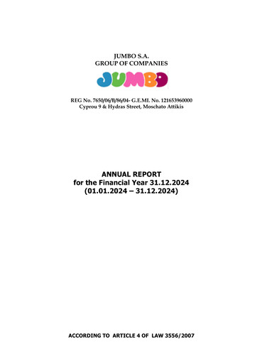 Thumbnail Jumbo S.A.
 Annual Report 2024