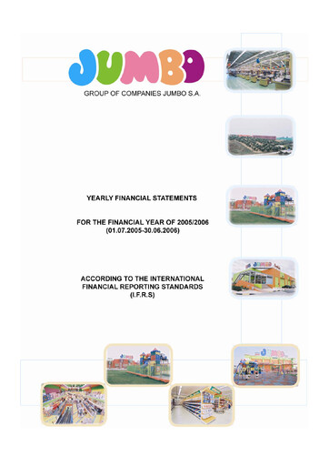 Thumbnail Jumbo S.A.
 Financial Statement 2005-2006