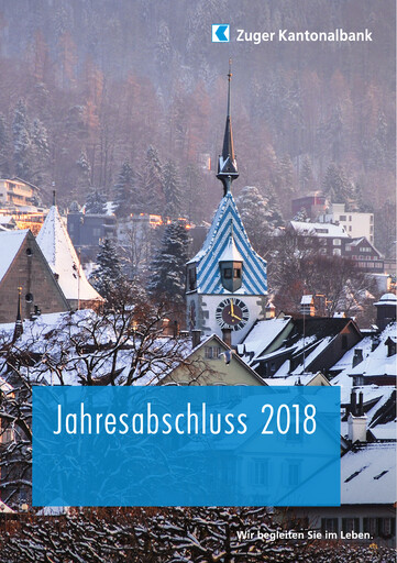 Vorschaubild Zuger Kantonalbank Finanzmitteilung 2018